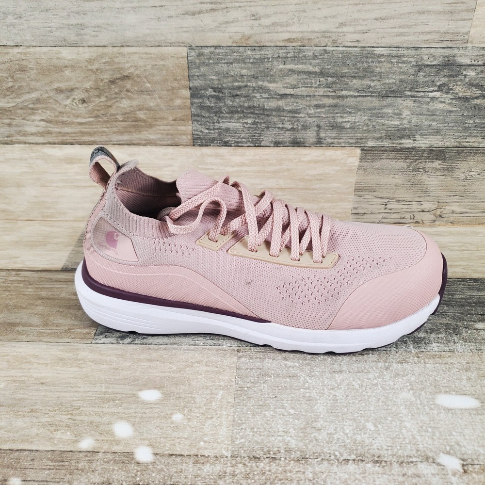 Carhartt Haslett Womens Work Shoes Sz 7 Athletic Light Pink Lace Up Sneakers
